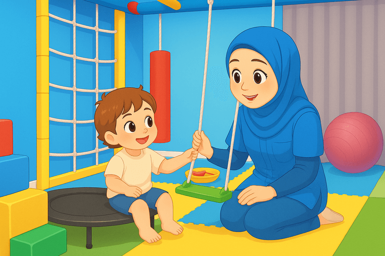 layanan sensori integrasi lasana, terapi tumbuh kembang anak sukoharjo