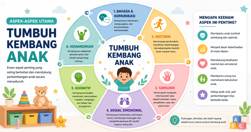 aspek tumbuh kembang anak, apa itu tumbuh kembang anak, tumbuh kembang anak